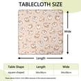 thumbnail image 2 of Shibainu and Love Square Fitted Tablecloth with Elastic Edge,Square Table Cover,Washable Elastic Table Cover for Home Kitchen Party Decor 34"x34", 2 of 6