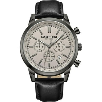 Men's KC1568 Iconic Dress Watch (Black Leather) - Walmart.com