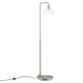 thumbnail image 2 of Modway Element Transparent Glass Glass and Metal Floor Lamp in Satin Nickel, 2 of 9