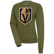 Women's Antigua Olive Vegas Golden Knights Victory Pullover Sweatshirt