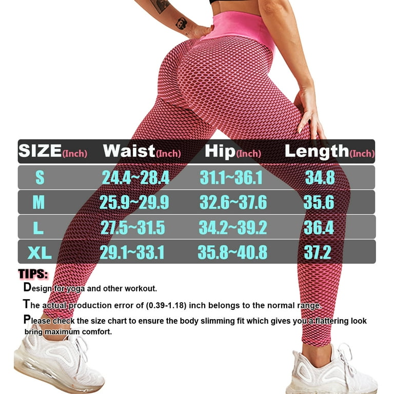 High Waisted Yoga Pants for Women Stretchy Tummy  Control Butt Lifting Booty Ruched Leggings Running Fitness Workout Tights  (Black, Large) 