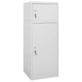 thumbnail image 1 of vidaXL Saddle Cabinet Light Grey 53x53x140 cm Steel, 1 of 5