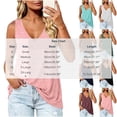 thumbnail image 4 of vzibsiv Womens Flowy V Neck Cami Tank Top Sleeveless Resort Wear Soft Summer Beach Shirt White L, 4 of 6