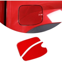 TINKI Fit for Toyota Tacoma 2015 2016 2017 2018 2019 2020 2021 2022 2023 3D Sticker Soft Carbon Fiber Car Body Fuel Tank Cap Cover Trim Sticker