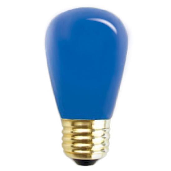 Good Bulb 11W S14 Blue Incandescent Bulb Medium E26 Base 130V 3500 Hr 6-Pack