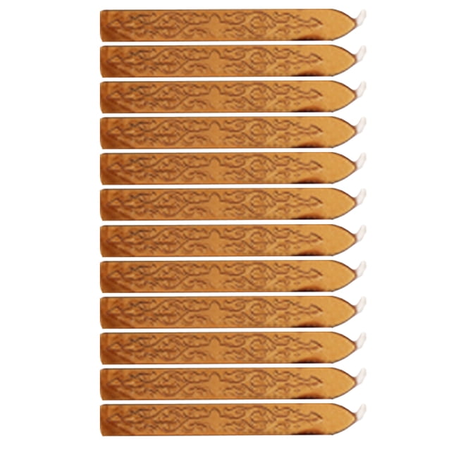 Yuarrent 12 piezas de sello de cera con diseño de flecha DIY, Kit de sellos de cera para bodas, fácil de usar y limpiar para tarros de vino, oro rojo Type2 NO2 Yuarrent HA047892-20B