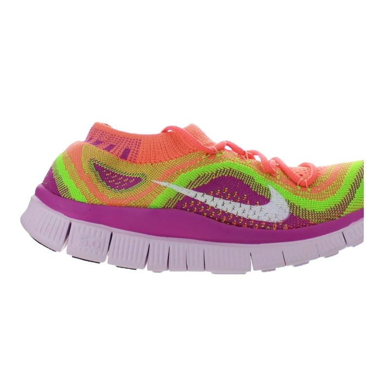 Womens Nike Flyknit+ Atomic Pink Electric Green 615806-613 -