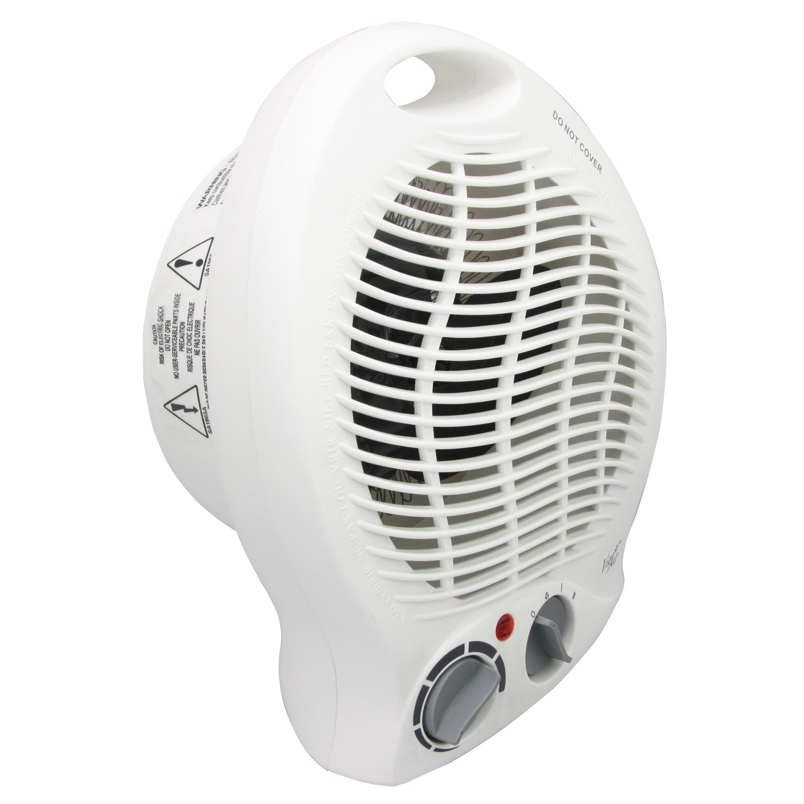 Vie Air 1500W Portable 2-Settings White Home Fan Heater with Adjustable  Thermostat - Walmart.com