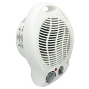 Vie Air 1500W Portable 2-Settings White Home Fan Heater with Adjustable Thermostat