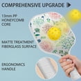 thumbnail image 4 of Pickleball Paddles Set Of 1, Fiberglass Surface, Floral, Flowers Print, 1 Paddle, 2 Balls & Bag, 4 of 5