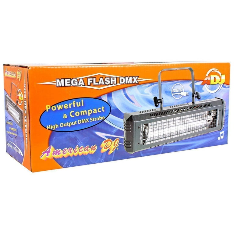 American DJ Mega Flash DMX 800w Compact DMX Strobe Light+Sound