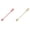 Pink & White, variant on 2Pcs Small Silicone Spatulas with Ergonomic Long Handle, Non-Stick Dual-End Scraper Spatula for Jars, Mixing, Baking, Thin Curved End for Scraping, Slim Spoon End for Scooping 10x1.1 Inch