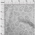 thumbnail image 2 of oneOone Rayon Gray Fabric Asian Paisley Sewing Craft Projects Fabric Prints By Yard 56 Inch Wide, 2 of 5