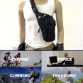 thumbnail image 2 of Graflsoa Sac de Poitrine Imperméable en Nylon pour Hommes avec Sangles Réglables pour Activités Extérieures, Voyage, Randonnée et Camping - Multiples Poches, Durable et Léger (Noir), 2 of 7