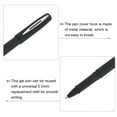 thumbnail image 4 of Uxcell 5.6" 0.5 mm bolígrafos de gel de tinta negra, bolígrafos de bola, punta fina, escritura suave, con tapa, paquete de 20, 4 of 5