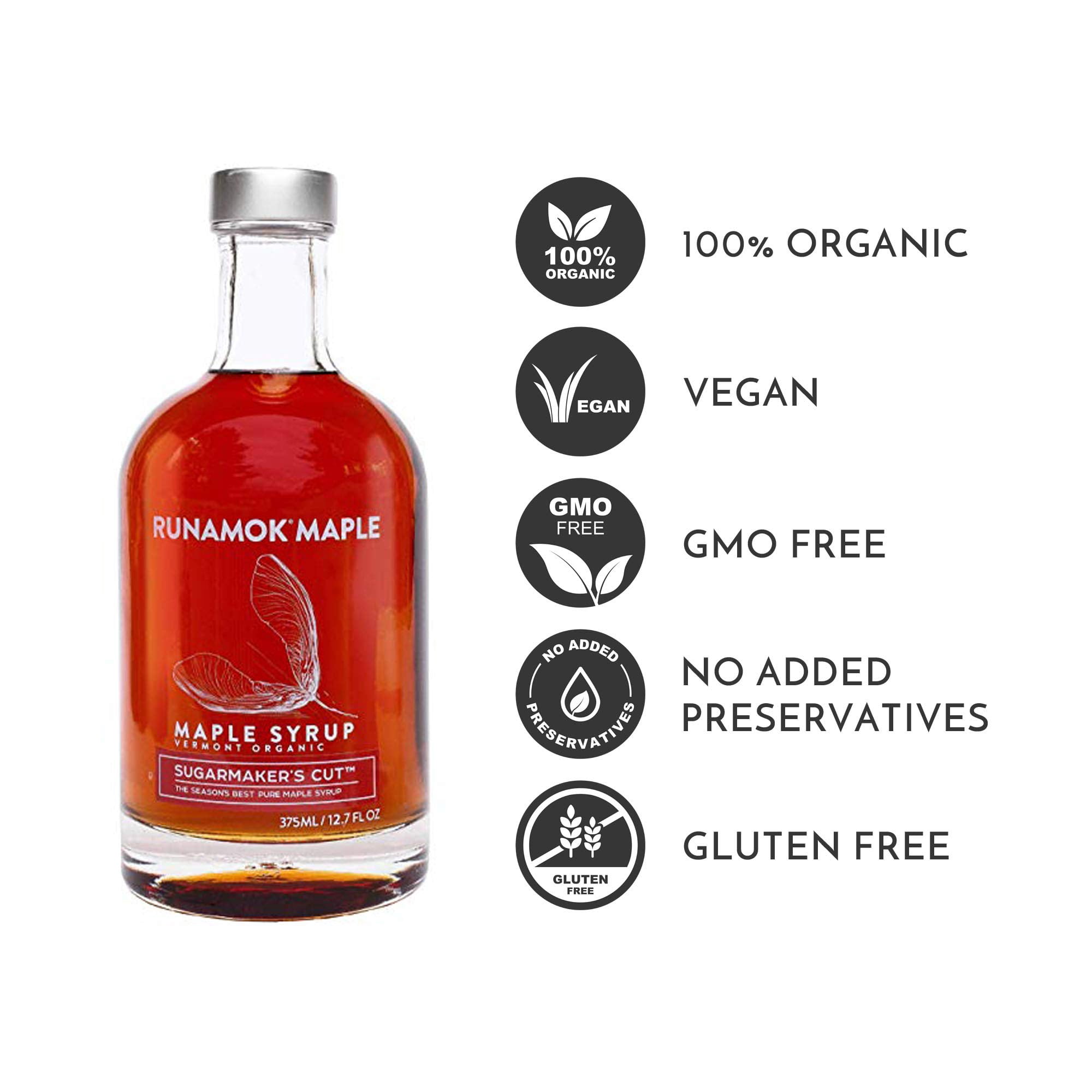 Runamok Maple Sugarmaker's Cut Maple Syrup 12.7 fl oz (Pack of 6)