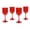 Red, variant on Just Feed Me by Jessie James Decker 4-Piece 12oz Stemmed Wine Glass Set, Blue