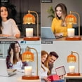 thumbnail image 3 of Candle Warmer Lamp with Timer and Dimmer, Electric Amber Light Melt Wax Warmer Lamp for Candle Jars Home Decor, 3 of 4