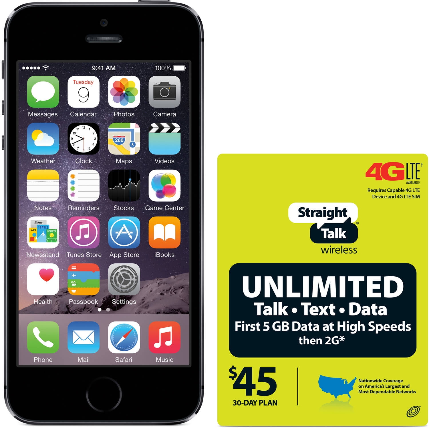 Straight Talk Apple iPhone 5S 16GB 4G LTE AT
