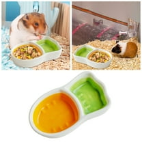 Ceramic Hamster Food Bowl Small Animal Feeder Durable Pet Dish for Rabbits Gerbils Hedgehogs and Hermit Crabs
