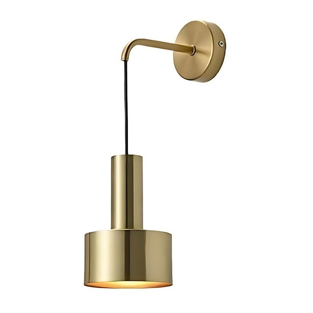 Wosthever 2x lámpara dorada fácil de instalar para dormitorio, lámpara Led moderna y ajustable para sala de estar, decoración de pared Iluminación y accesorios