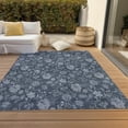thumbnail image 6 of Addison Rugs Chantille Indoor/Outdoor Transitional Floral Blue Washable Rectangle Rug, 3' x 5', 6 of 6