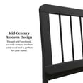 thumbnail image 6 of Miekor Furniture Mid-Century Modern Solid Wood King Spindle Bed – Black B5A2310, 6 of 6