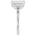 thumbnail image 4 of 2 Carat Lab Grown Diamond Engagement Ring Emerald Cut Solitaire 14k Gold, 4 of 5