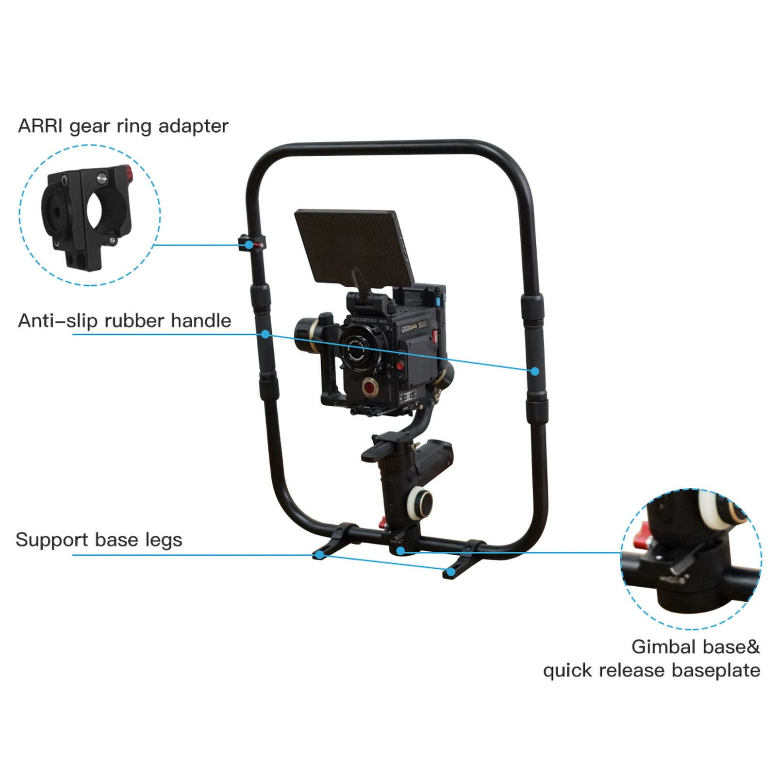 Dual Handle Grip,Dual Handle Handle I Professional Stabilizer Crane 2s 3s 2 Feiyu Series Sc Air 2 S Sc Air Dsfen I Air 2 2 Handle Handle Stabilizer 3s Ronin S Bortt Buzhi