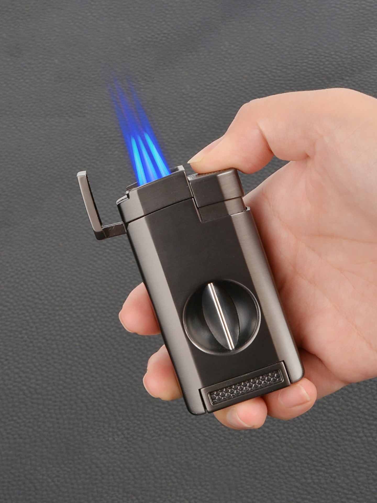 cigar lighter cigar lighter high-end three-in-one cigar special lighter cigar windproof lighter