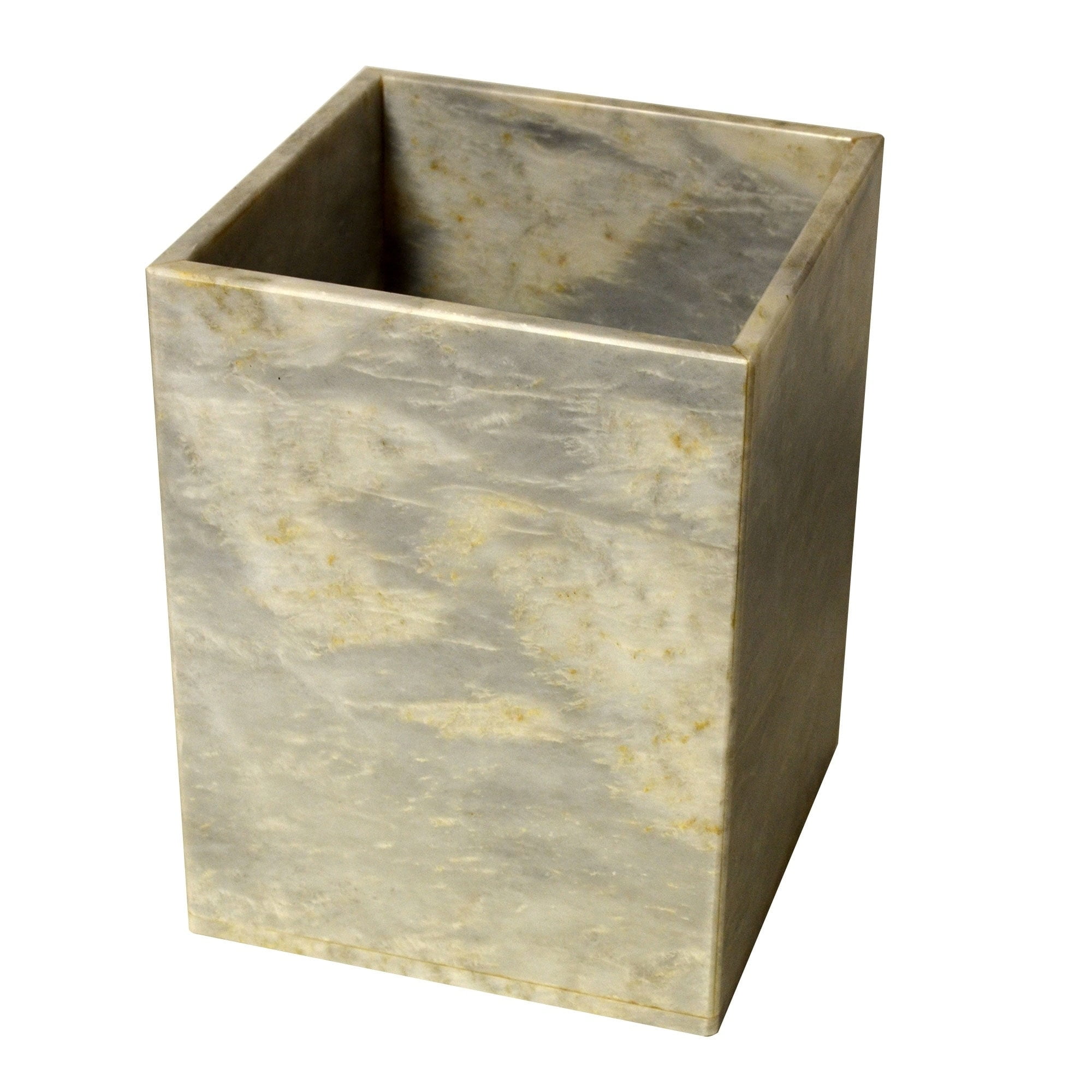 Rembrandt Home Polished Marble Waste Basket Walmart Com Walmart Com