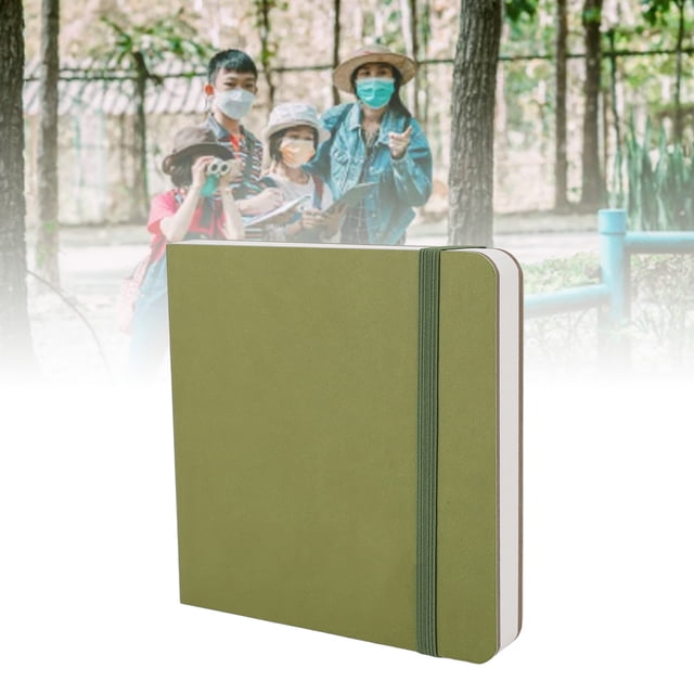 Bloque de Papel de Acuarela, Cubierta de Cuero de Primera, Papel Prensado en Caliente, Cuaderno de Bocetos de Acuarela, 30 Hojas para Dibujar, Colorear, Pintar y Escron