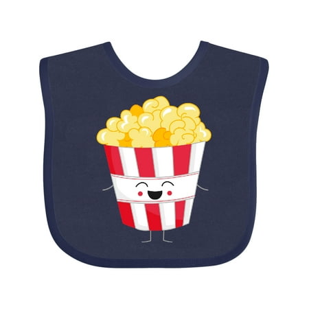 

Inktastic Cute Kawaii Popcorn Gift Baby Boy or Baby Girl Bib
