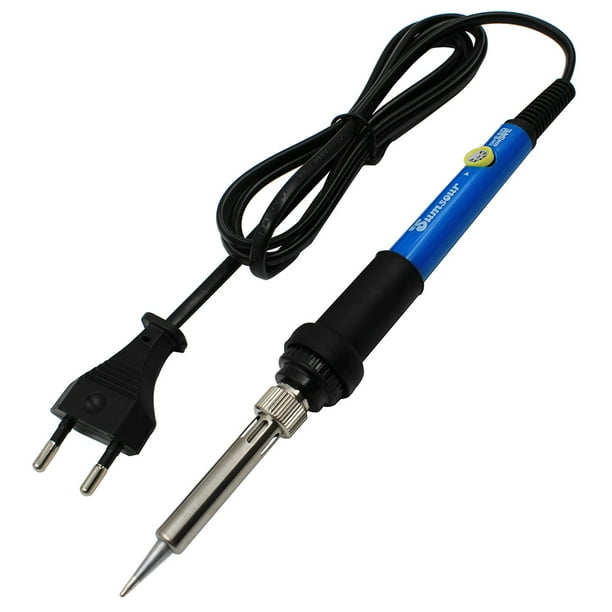 Venta caliente 220 V 110 V 60 W Temperatura Ajustable de la Soldadura Eléctrica del Hierro del Lápiz Del Calor de Soldadura Estación De Soldadura Con 5 unids Consejos Enchufe de LA UE