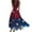 Dark Blue, variant on Women's Elegant Sleeveless Dress with Patriotic Print, V-Neck Loose Fit Design, Long Casual Sundress for Summer Outings,Blue L