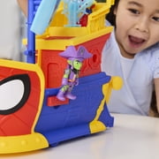 Marvel Spidey and his Amazing Friends Water-Webs Webs Ahoy Bubble Pirate Ship Toy, Ages 3+
