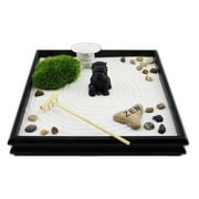 XXXXX Feng Shui 9.5" x 9.5" Tabletop Lion Fu Dog Zen Garden Sand Rock Rack Incense