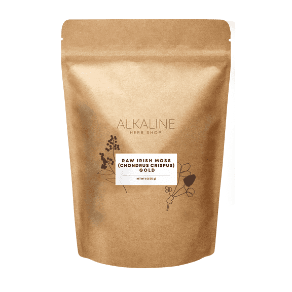 RAW CHONDRUS CRISPUS SEA MOSS GOLD 4 OZ (IRISH SEA MOSS)