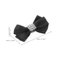 thumbnail image 6 of WEUVEB 1Pair Elegant Black Bow Shoe Accessories Removable Clip for Wedding Shoes, 6 of 8