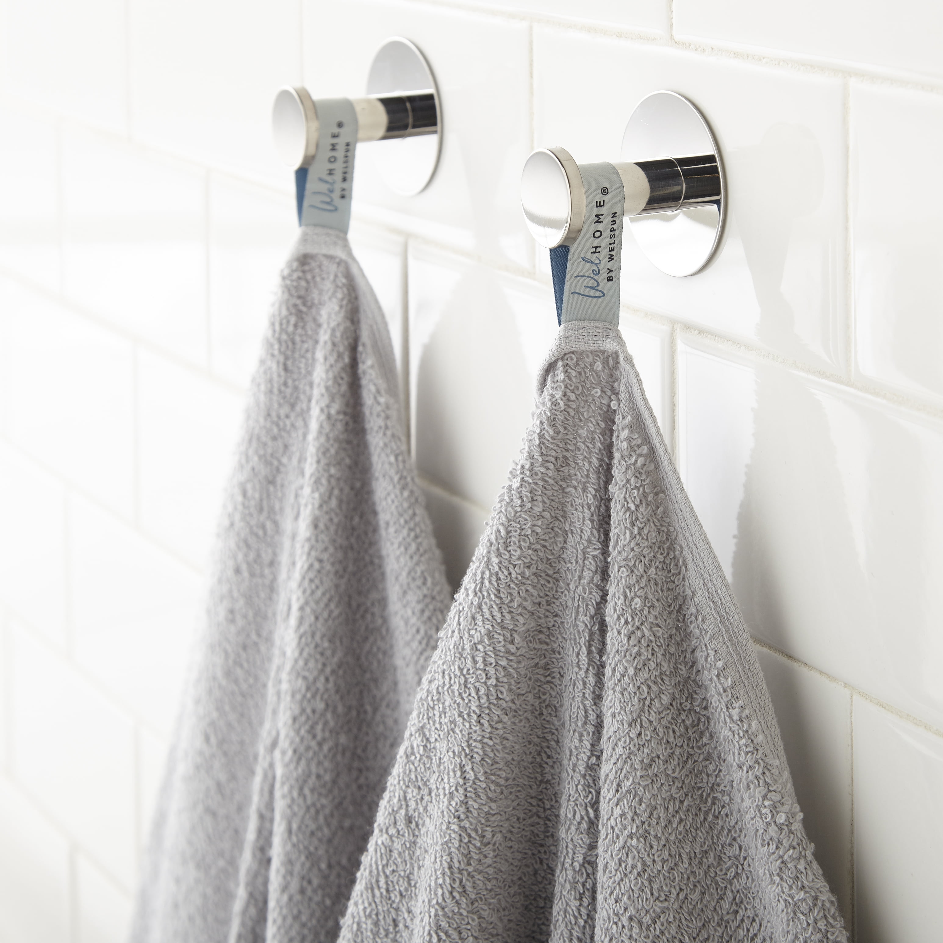 WelHome 2 Piece EVERYDAY USE 100% Cotton Bathroom Towels Set, 450 GSM, 2 Bath towels 27" x 54", Soft Lightweight, Hotels, Spa and Gym – High Rise