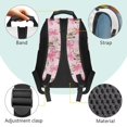 thumbnail image 4 of Yspwyqan Deer Pink Bow School Backpack for Kids, 17 Inch Lightweight Large Capacity Bookbag with Side Pockets, Double Zipper Backpack Fits 15.6 Laptop for Elementary Middle High School, 4 of 7