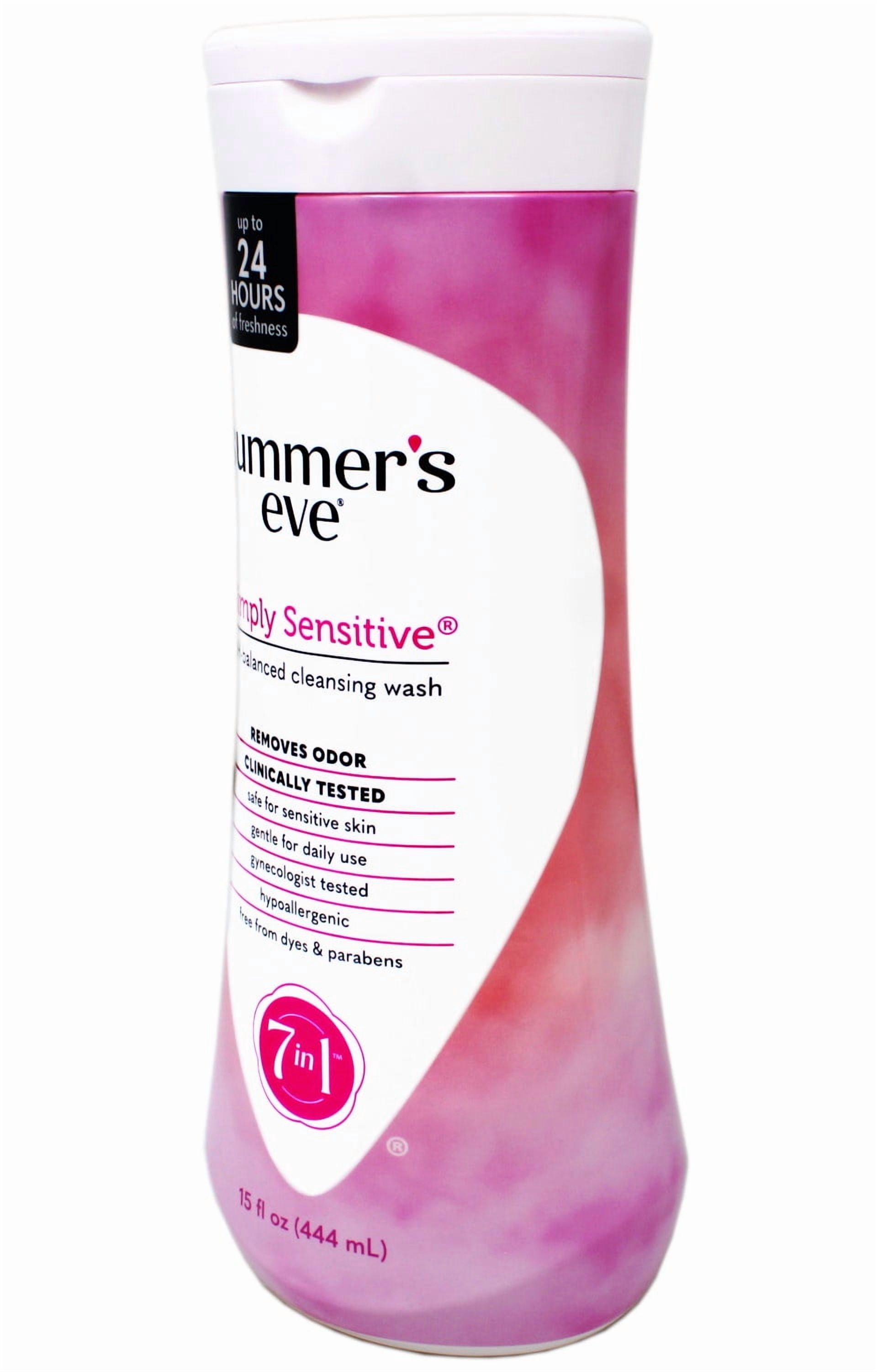 Summer's Eve Simply Sensitive Feminine Cleansing Wash - 15 Fl Oz (Pack of 12)