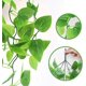 thumbnail image 3 of Paquete de 2 plantas colgantes artificiales con cestas, hiedra de hoja verde sintética, plantas colgantes de pared de vid para el hogar, jardín, dormitorio, fiesta, decoraciones de boda, 3 of 5