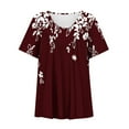 thumbnail image 4 of DPTALR Blouse à Manches Courtes Col en V pour Femmes, Hauts de Travail d'Été Tendance pour Femmes, 4 of 4
