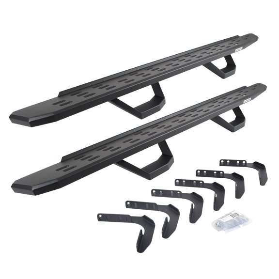 Go Rhino 6961768020PC RB30 Running Boards with Mounting Brackets, 2 Pairs Drop Steps Kit For Ford 99-16 F-250 Super Duty, Ford 99-16 F-350 Super Duty Fits select: 1999-2016 FORD F250