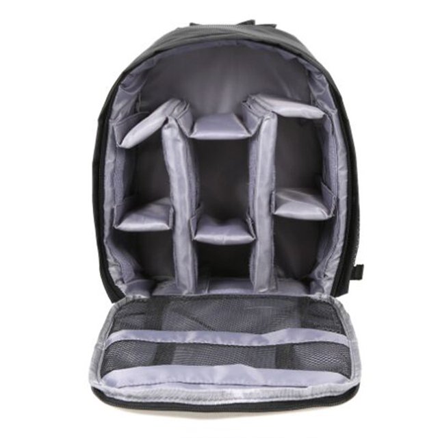 Bolsa para cámara, (gris) Mochila para cámara, Mochila impermeable para fotos, Bolsa de almacenamiento multifuncional transpirable para cámara, Mochila para cámara digital resistente a golpes y desga
