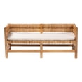 thumbnail image 2 of bali & pari Ismael Accent Bench Handwoven Seagrass Accent Seating, 2 of 9