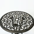 thumbnail image 7 of 3pc Cast Bistro - Aluminium, Black+gold, Backyard & Patio Allure , Floral Design Seating, -, Elegant Legs, Table Beauty,, 7 of 7