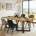thumbnail image 6 of Fnova 31.5" Dining Table for 4, Modern Square Kitchen Table for Dining Room, Light Brown, 6 of 17