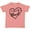 Mauve, variant on Inktastic I Love My Uncle in Black Chalk Heart Boys or Girls Toddler T-Shirt